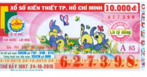 Mẫu vé xổ số Hồ Chí Minh và những thông tin cần biết